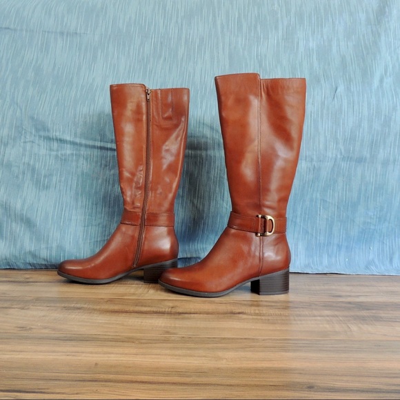 Naturalizer Kelso High Shaft Leather Boots - Picture 2 of 7